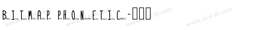 Bitmap phonetic字体转换